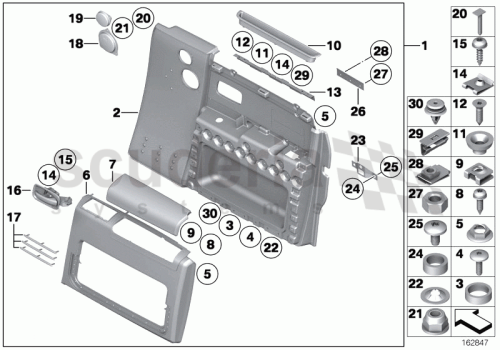 Part Diagram for Rolls Royce 51 41 7048920