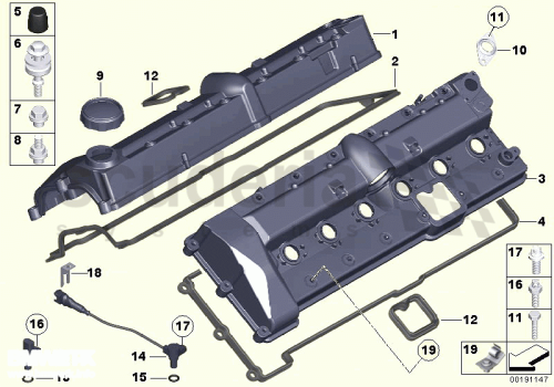 Part Diagram for Rolls Royce 11 12 7515647