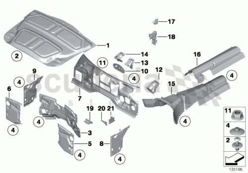Part Diagram for Rolls Royce 51 48 7049473