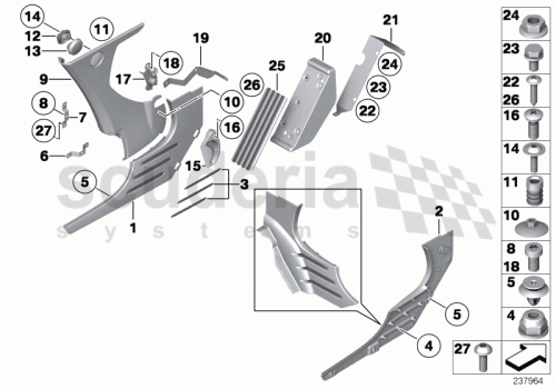 Part Diagram for Rolls Royce 51 43 9158653