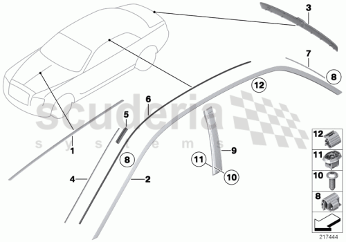 Part Diagram for Rolls Royce 51 13 7225317