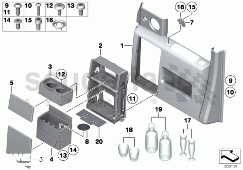 Part Diagram for Rolls Royce 51 16 9221767