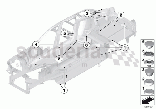 Part Diagram for Rolls Royce 51 71 8204406