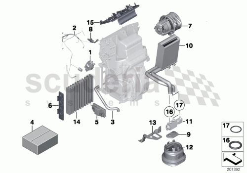 Part Diagram for Rolls Royce 64 11 9159714