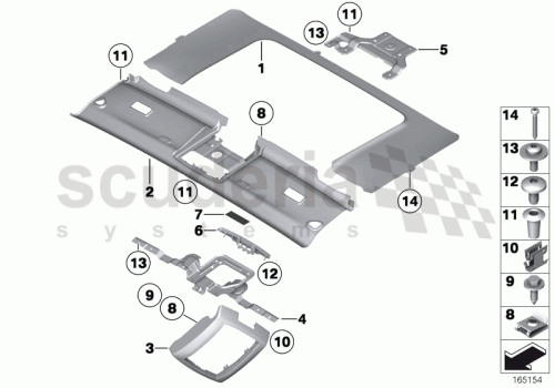 Part Diagram for Rolls Royce 51 44 7148599
