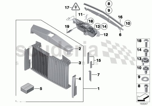 Part Diagram for Rolls Royce 51 13 7124766
