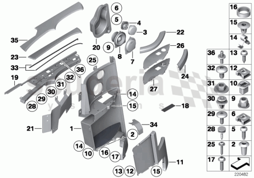 Part Diagram for Rolls Royce 51 43 9111265