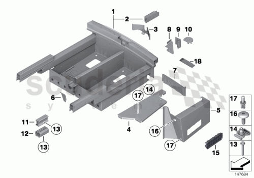 Part Diagram for Rolls Royce 41 11 7196153