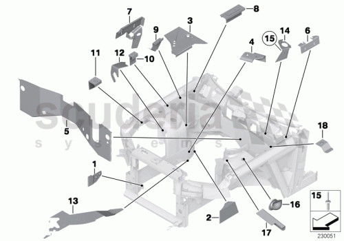 Part Diagram for Rolls Royce 41 00 7054489