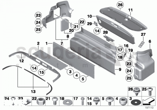 Part Diagram for Rolls Royce 51 47 9129864
