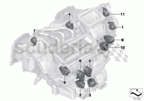 Part Diagram for Rolls Royce 64 11 6935072