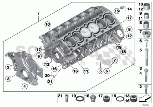 Part Diagram for Rolls Royce 11 11 0418297