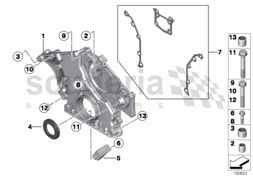 Part Diagram for Rolls Royce 11 14 7515707