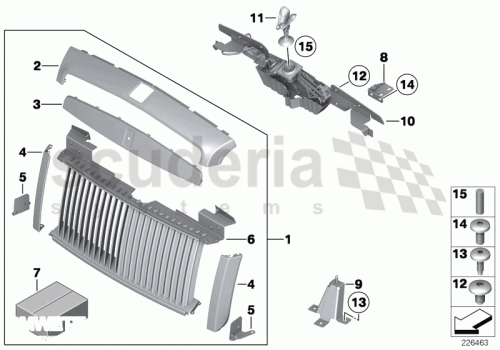 Part Diagram for Rolls Royce 51 13 7227829