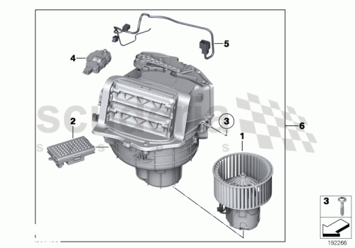 Part Diagram for Rolls Royce 64 11 9203323