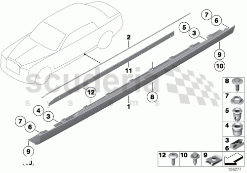 Part Diagram for Rolls Royce 07 14 7073650