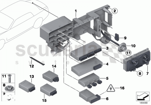 Part Diagram for Rolls Royce 61 35 9132581
