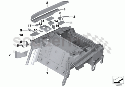 Part Diagram for Rolls Royce 41 11 7236991
