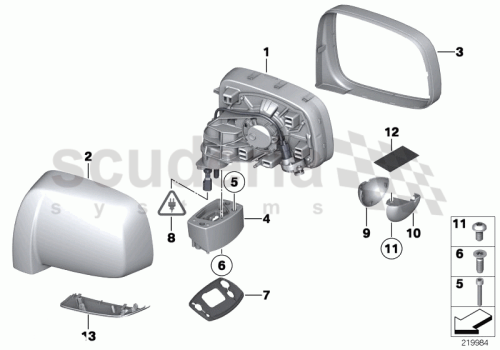 Part Diagram for Rolls Royce 51 16 7210007