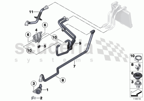 Part Diagram for Rolls Royce 64 11 6922699