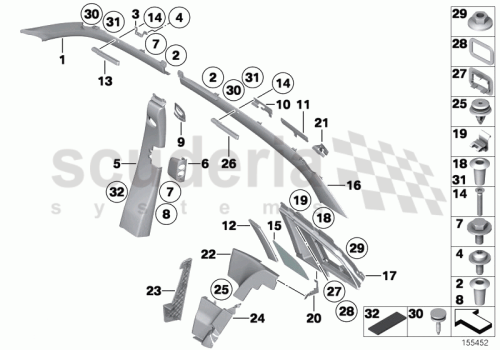 Part Diagram for Rolls Royce 51 16 7071298