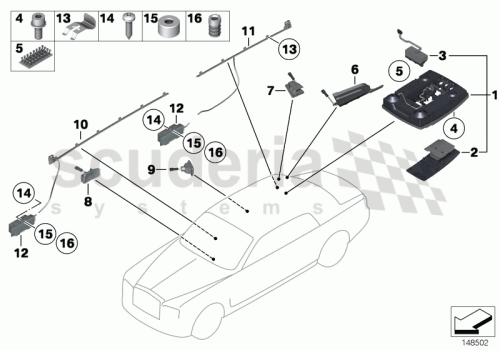 Part Diagram for Rolls Royce 61 13 6921967