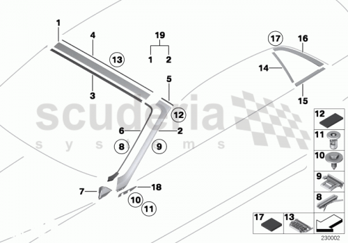 Part Diagram for Rolls Royce 51 13 7226083