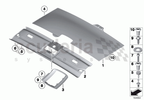 Part Diagram for Rolls Royce 51 43 8267321