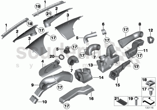 Part Diagram for Rolls Royce 64 22 7058166