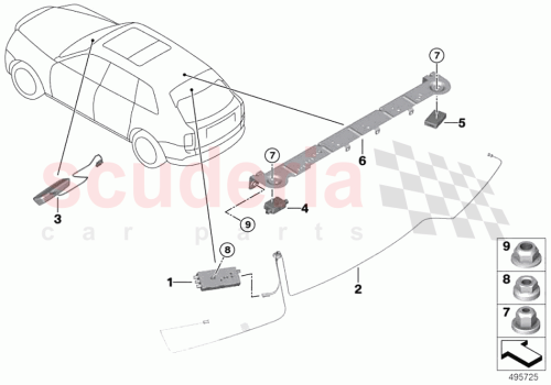 Part Diagram for Rolls Royce 65206839355