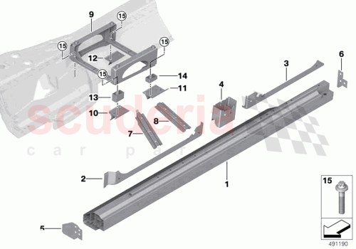 Part Diagram for Rolls Royce 41008497003