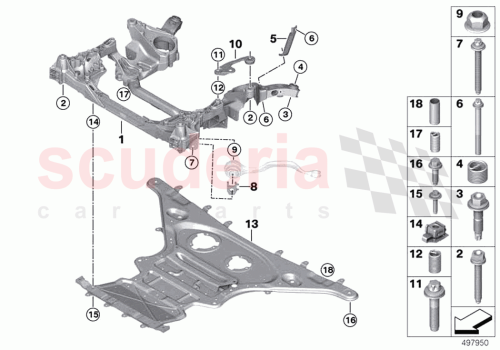 Part Diagram for Rolls Royce 31106871409