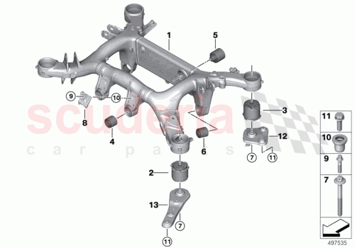 Part Diagram for Rolls Royce 13327809796