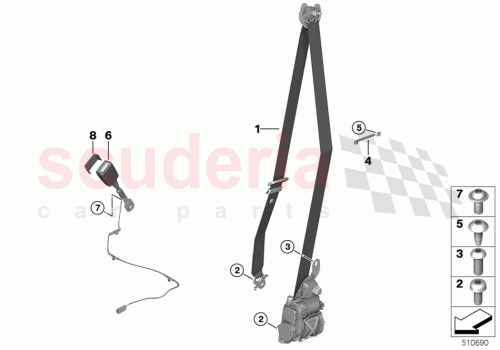 Part Diagram for Rolls Royce 72117954935