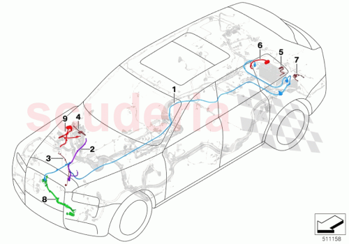 Part Diagram for Rolls Royce 61 12 5A70DD4