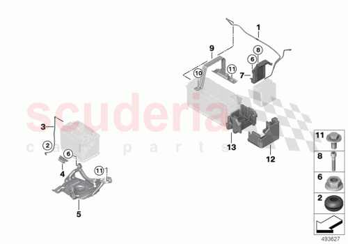 Part Diagram for Rolls Royce 61216832664
