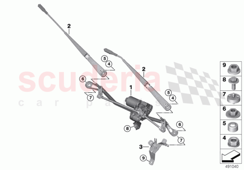 Part Diagram for Rolls Royce 61 61 9480996