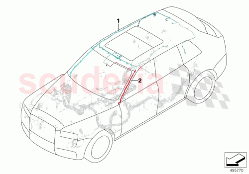 Part Diagram for Rolls Royce 61128717872