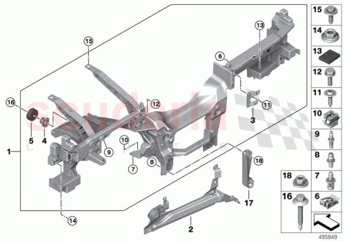 Part Diagram for Rolls Royce 51457950631