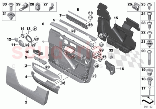 Part Diagram for Rolls Royce 51217231100