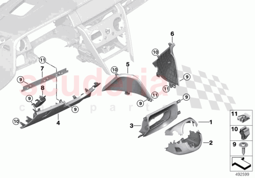 Part Diagram for Rolls Royce 51459495465