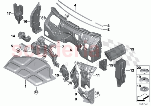 Part Diagram for Rolls Royce 51487435190