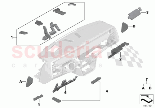 Part Diagram for Rolls Royce 51 48 9490303