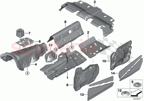 Part Diagram for Rolls Royce 51487435181