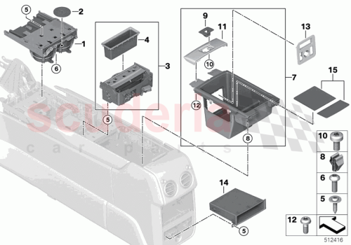 Part Diagram for Rolls Royce 51165A068B9