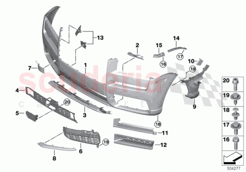 Part Diagram for Rolls Royce 51117448893