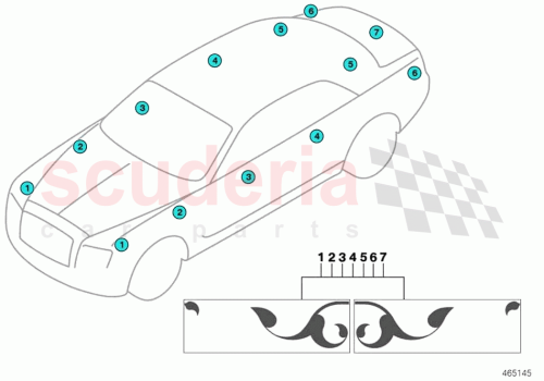 Part Diagram for Rolls Royce 51142413964