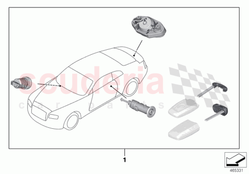 Part Diagram for Rolls Royce 51219477006