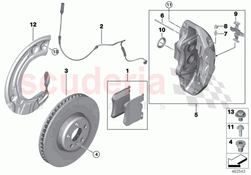 Part Diagram for Rolls Royce 34116799964