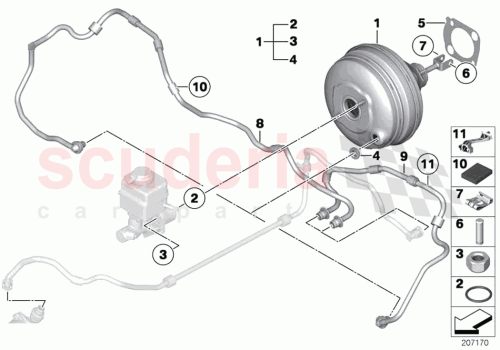 Part Diagram for Rolls Royce 11667598231
